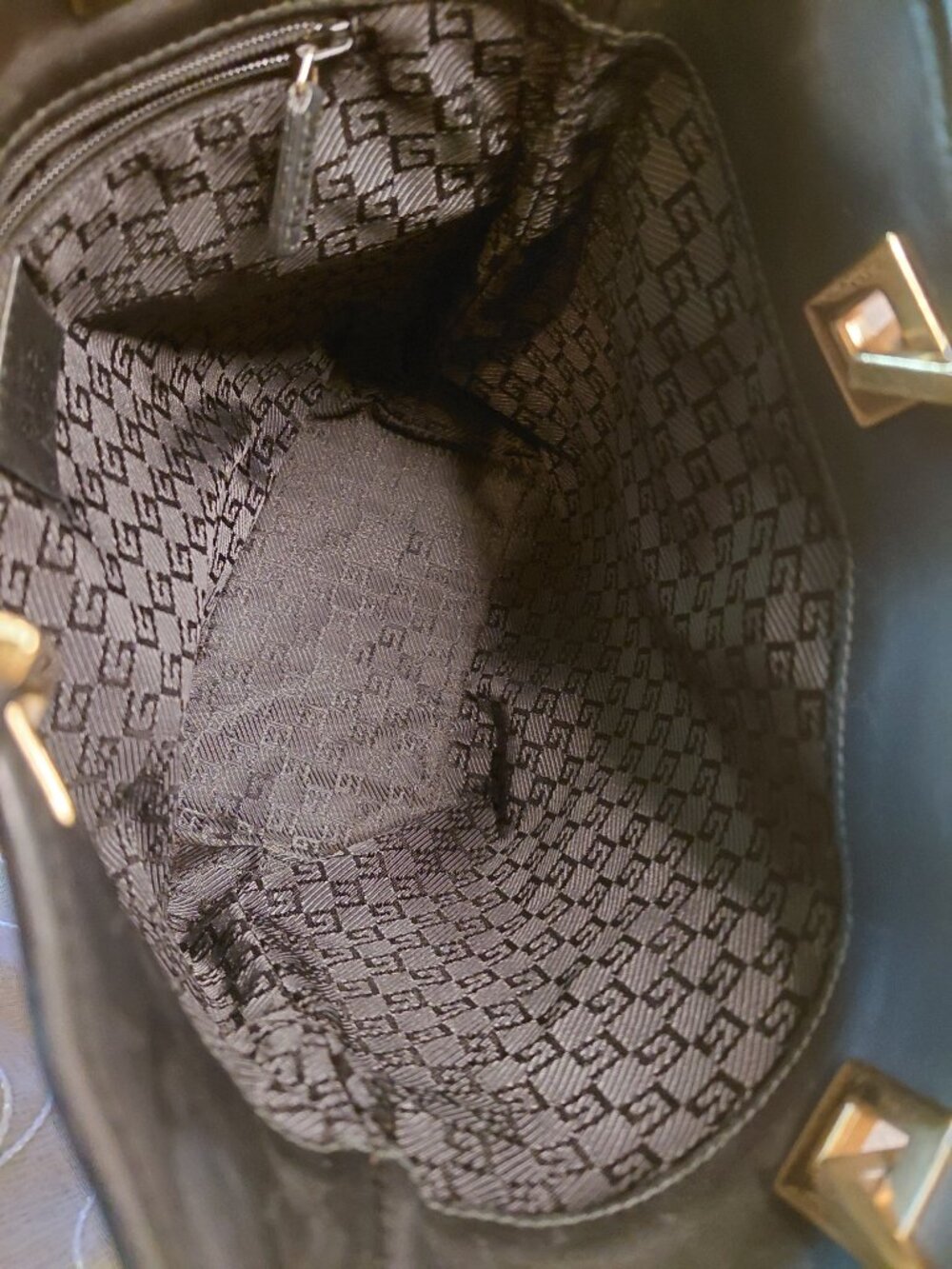 Vintage Gucci black quilted leather matelassé mini tote shoulder bag - Picture 9 of 12